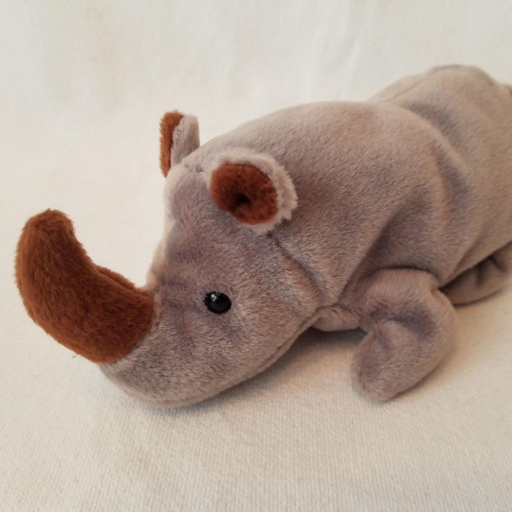 TY Spike the Rhino Stuffed Animal Toy Plush